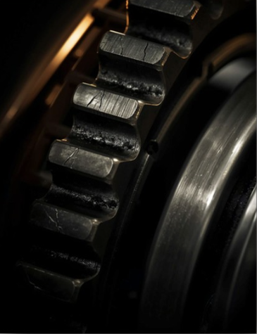 Worn out industrial gears