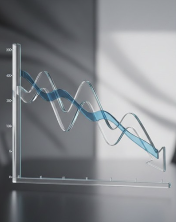 Declining Graph Representing Output Loss